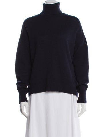 Pre-owned Vanessa Bruno Wool Turtleneck Sweater In Blue