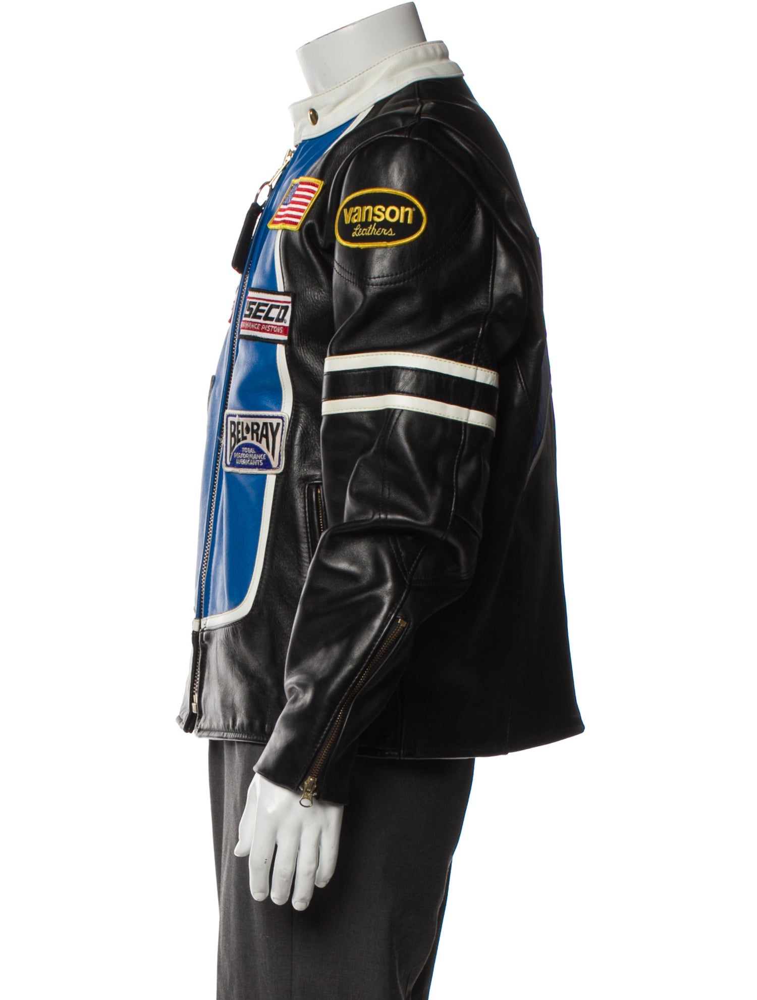 Vanson Leathers Printed Puffer Coat