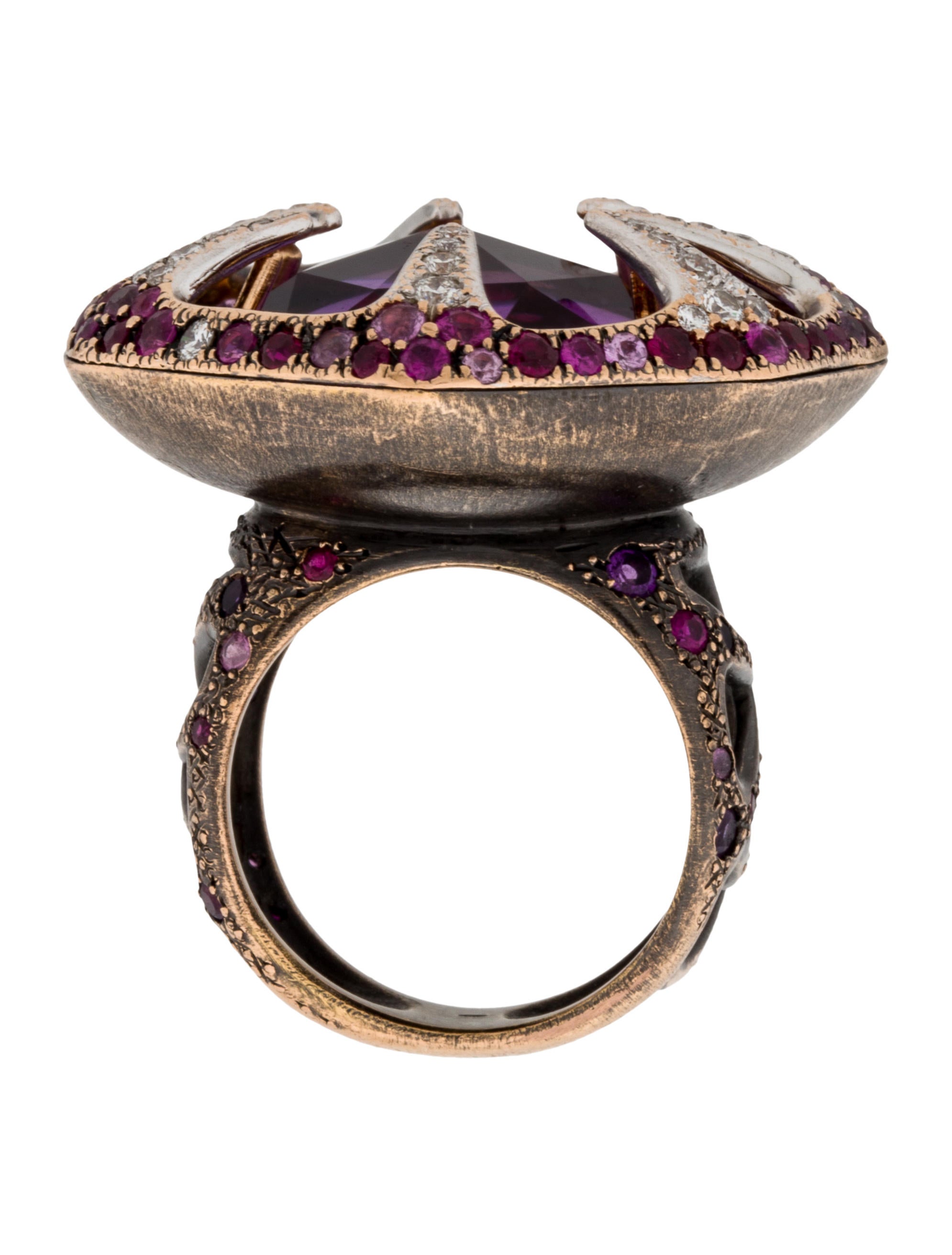 Vasari Floating Gemstone Cocktail Ring Rings VASAR20001 The RealReal