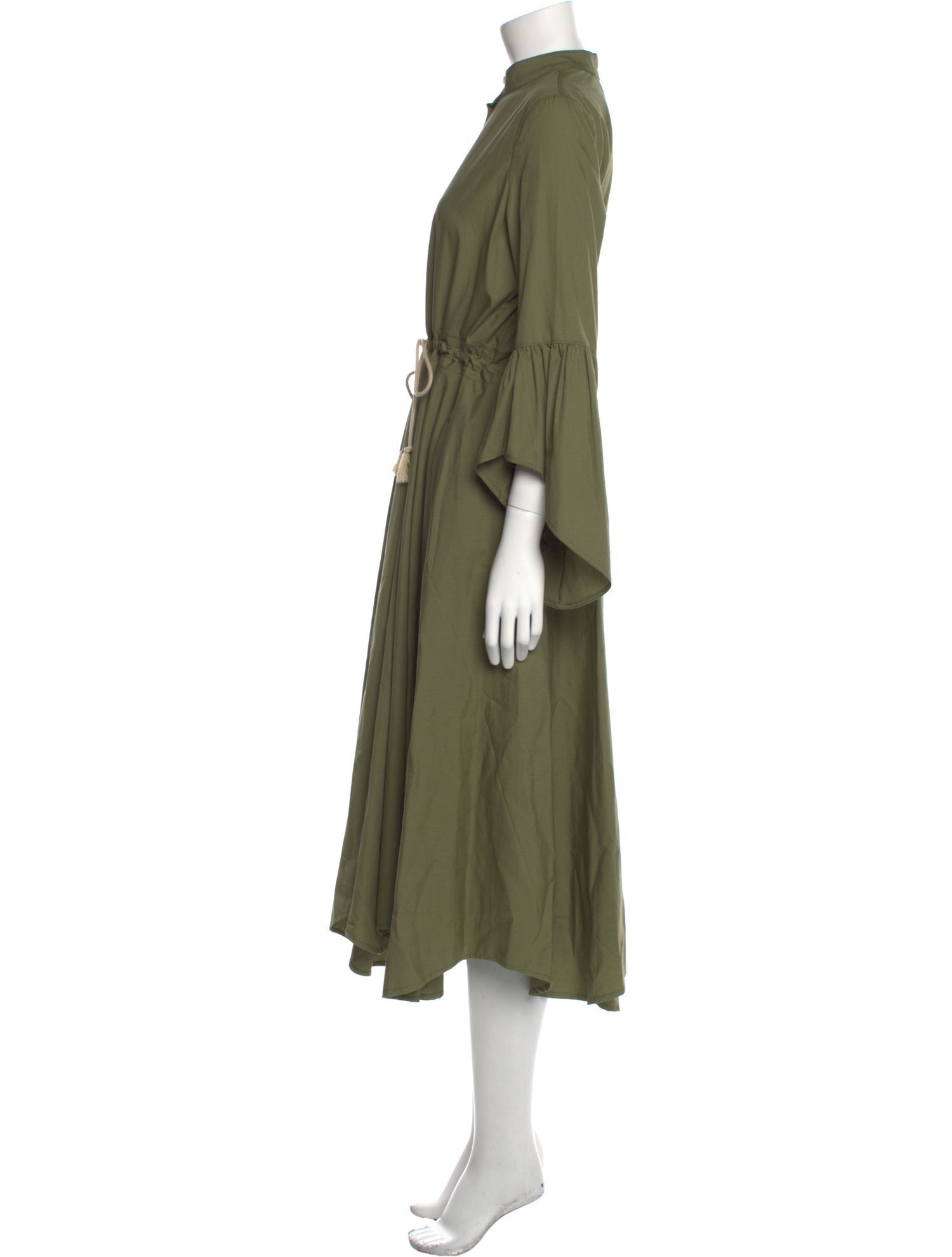Victoria/Tomas Mock Neck Midi Length Dress