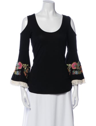 Vava Floral Print Scoop Neck Blouse