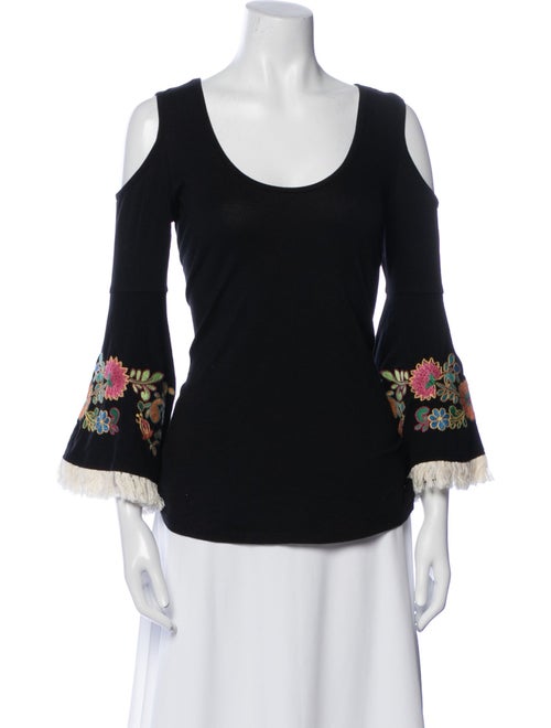 Vava Floral Print Scoop Neck Blouse