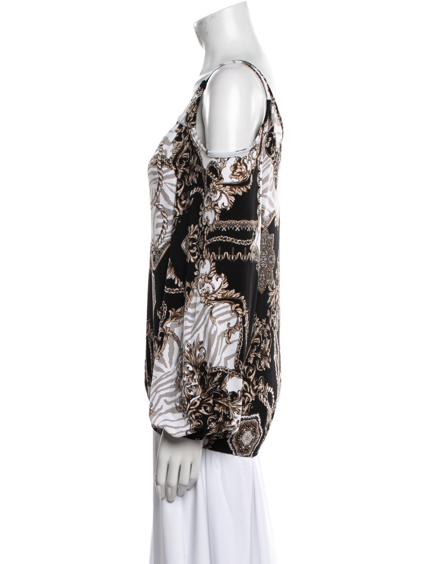 Vava Printed V-Neck Blouse