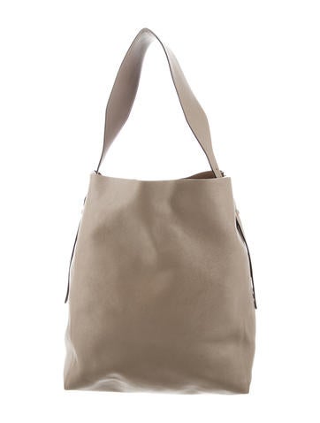 Valextra The Realreal Valextra Embossed Leather Shoulder Bag
