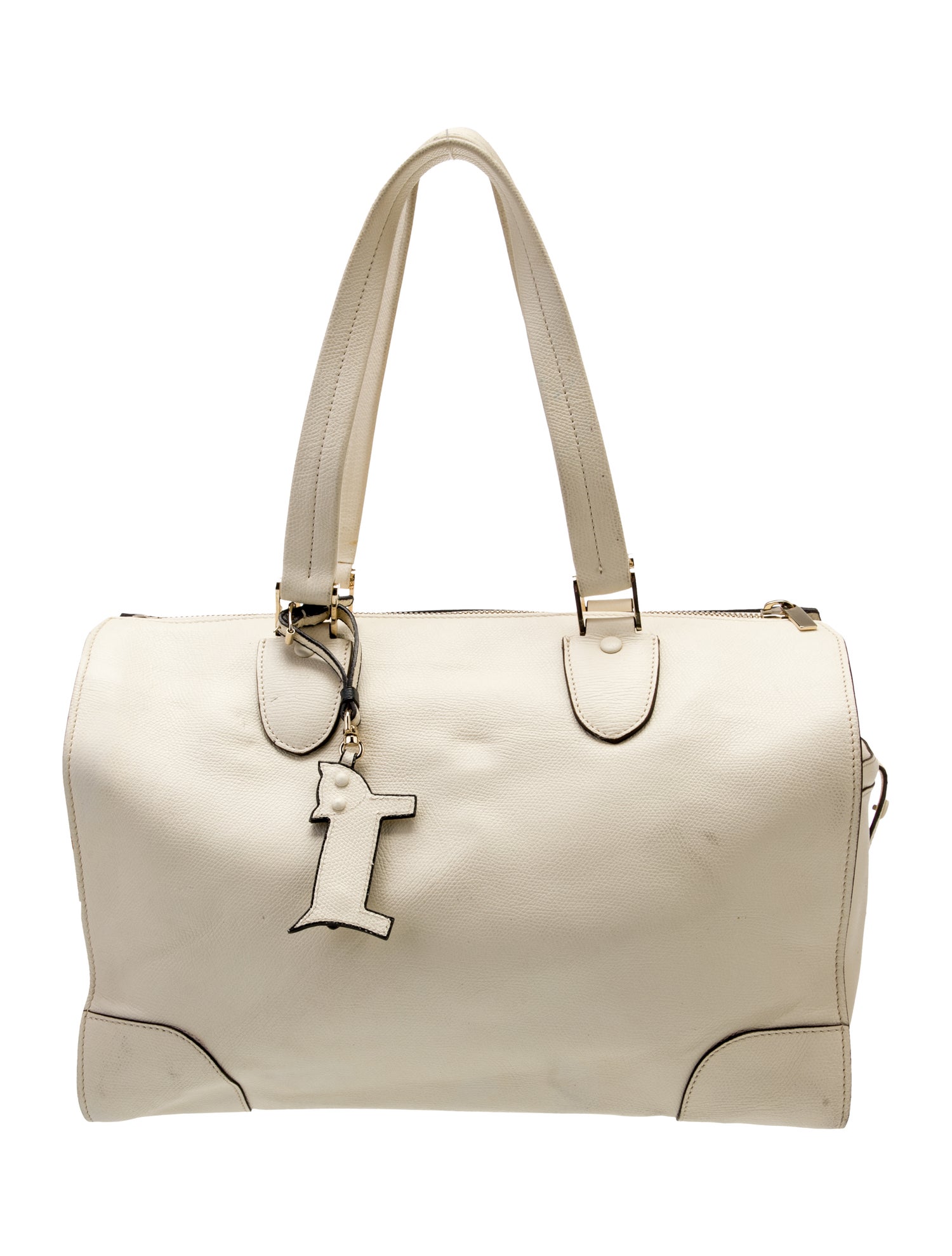 Valextra Leather Top Handle Bag