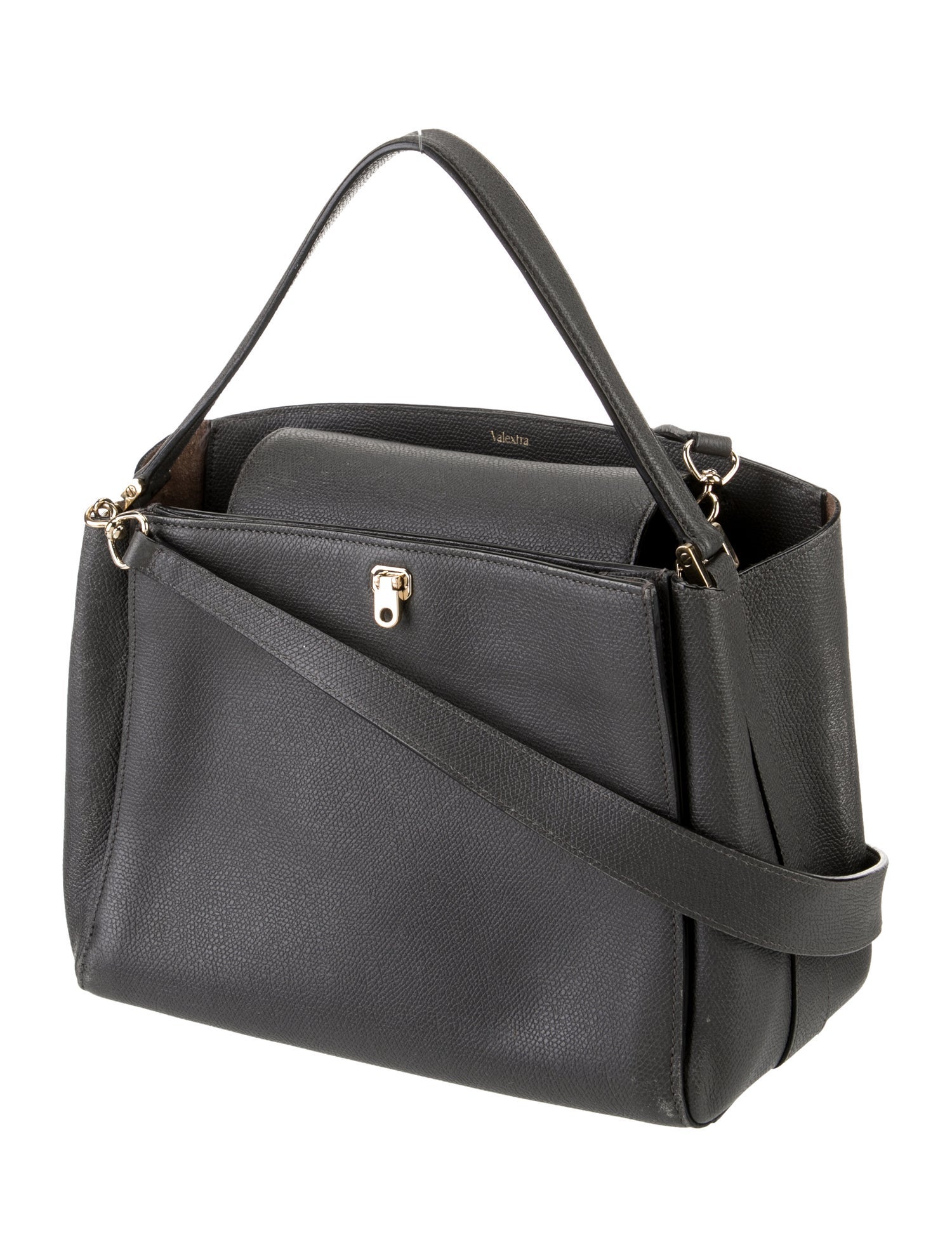 Valextra Leather Bucket Bag