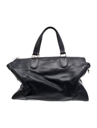 Valextra Leather Top Handle Bag