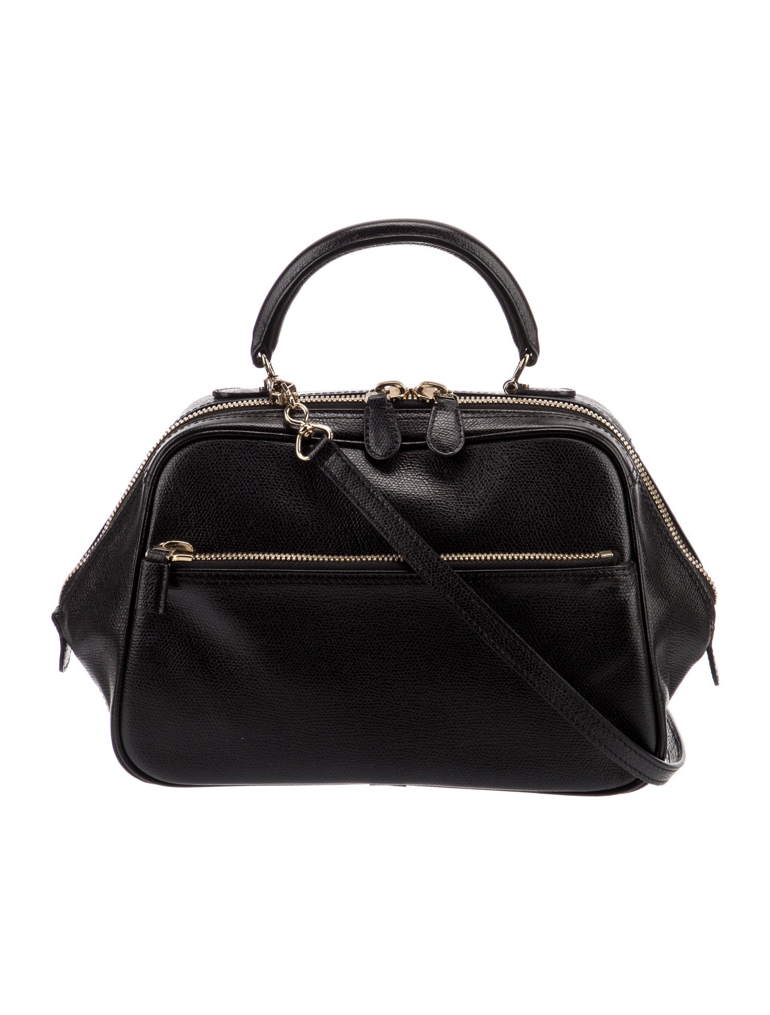 Valextra Leather Top Handle Bag