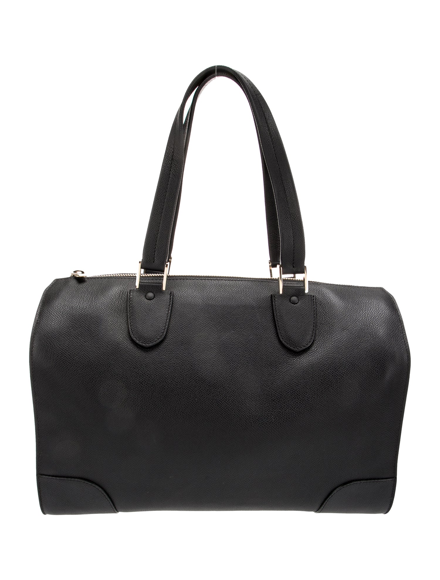 Valextra Leather Top Handle Bag