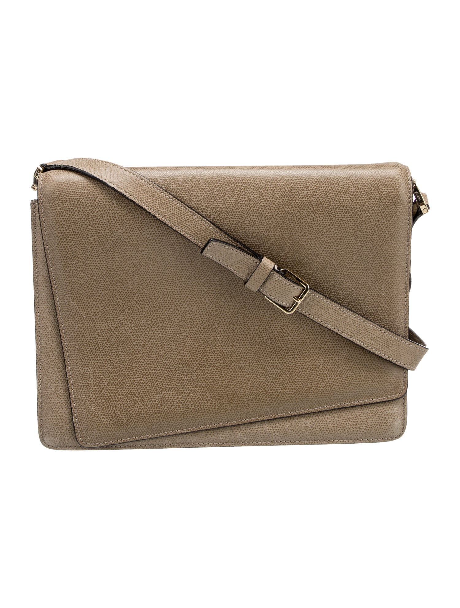 Valextra Leather Messenger Bag