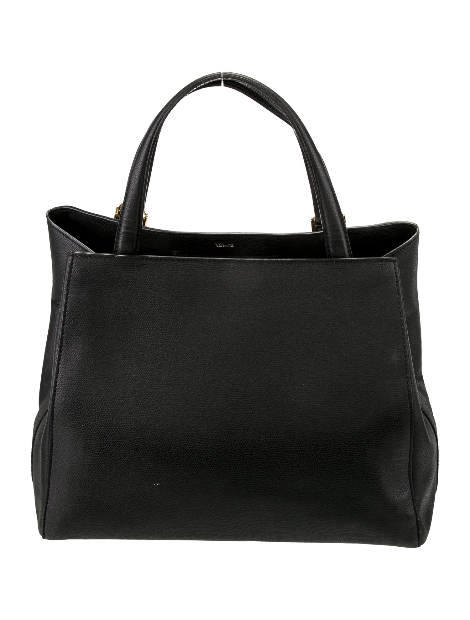 Valextra Leather Top Handle Bag