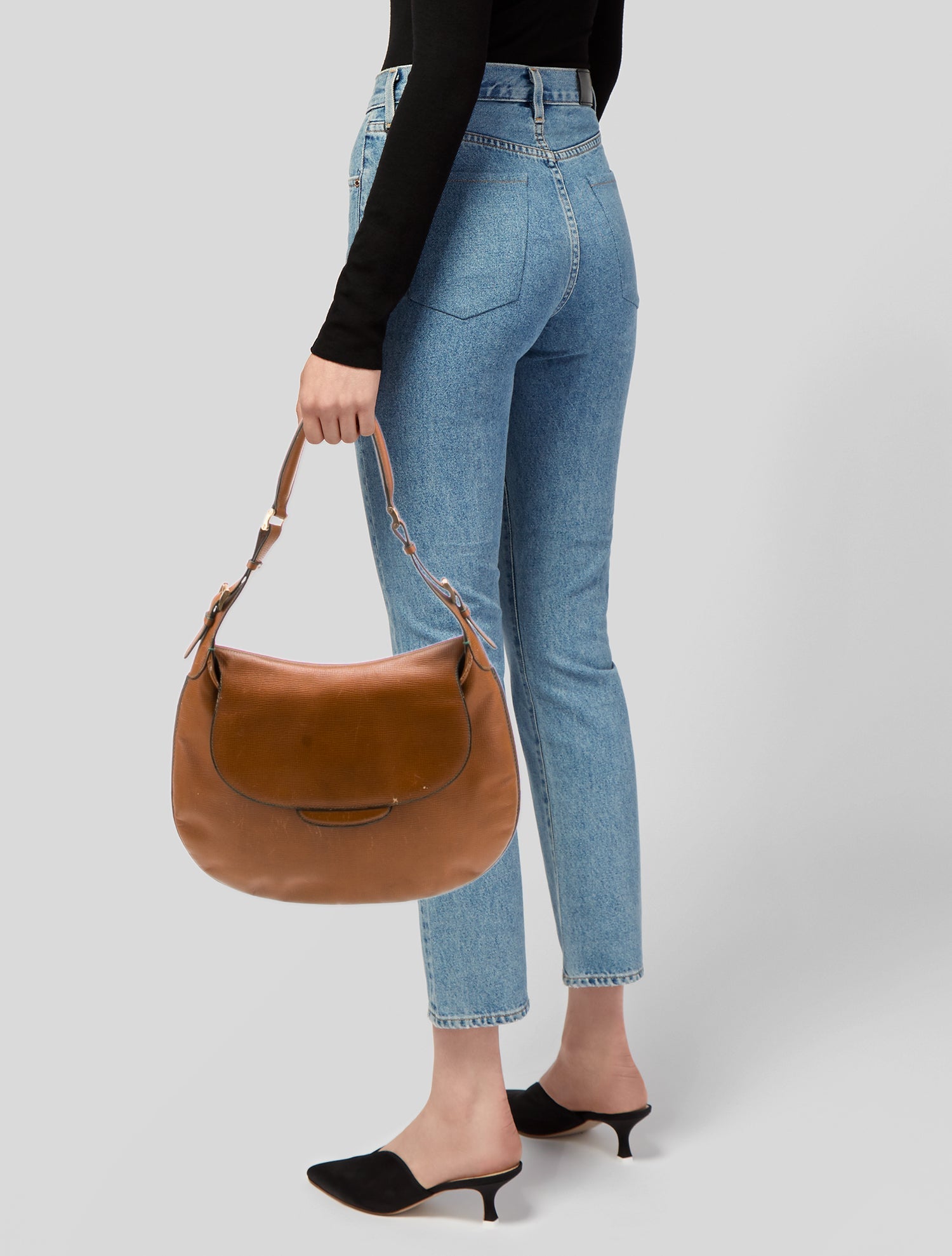 Valextra Leather Shoulder Bag