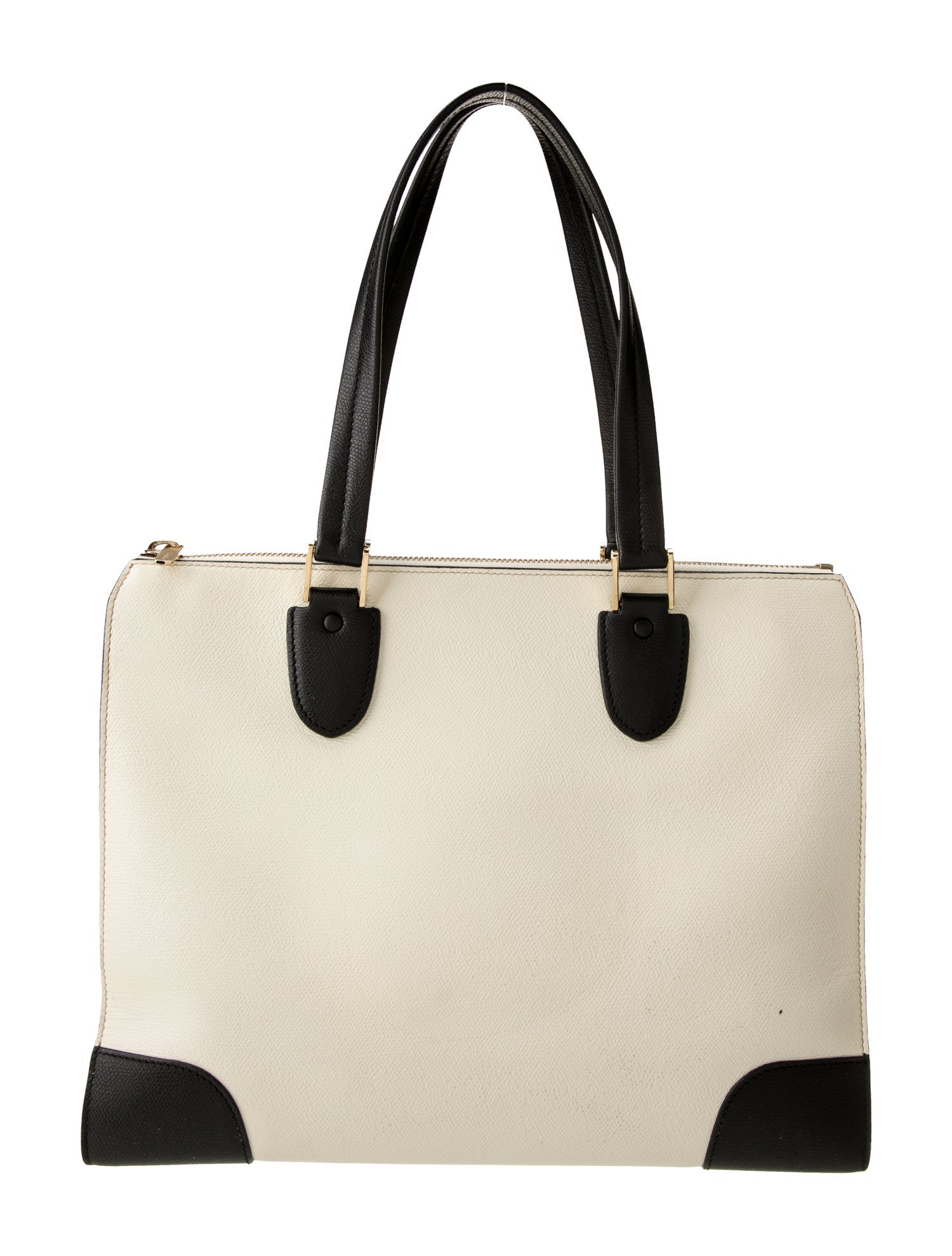 Valextra Leather Top Handle Bag