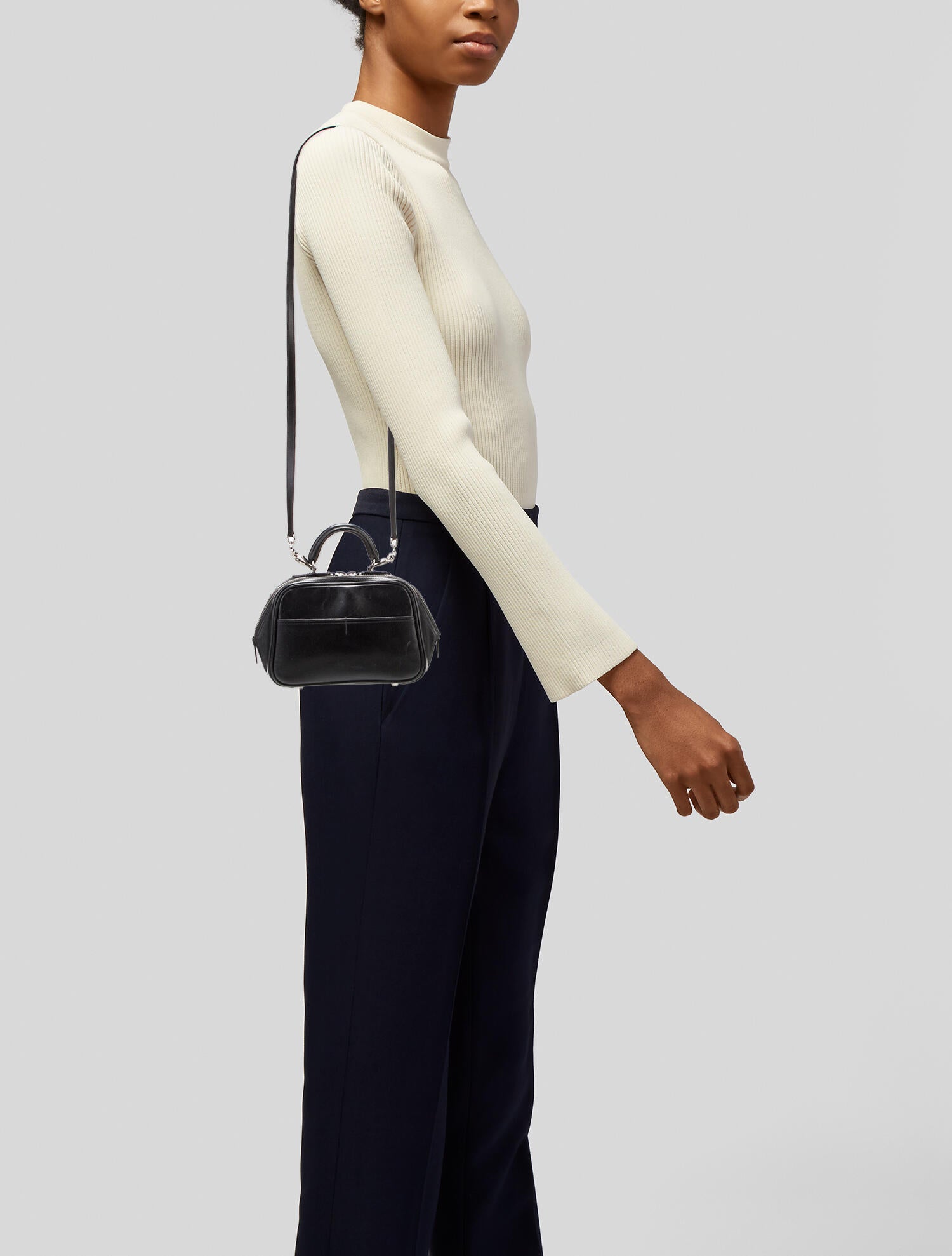 Valextra Leather Shoulder Bag