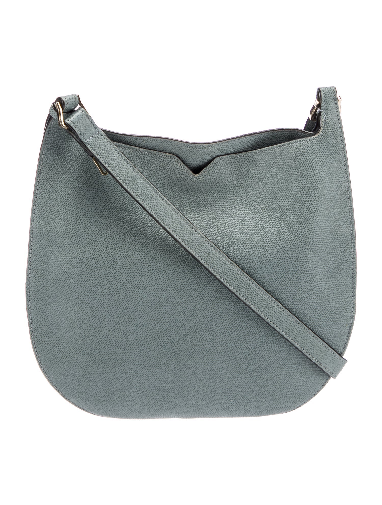 Valextra Leather Messenger Bag