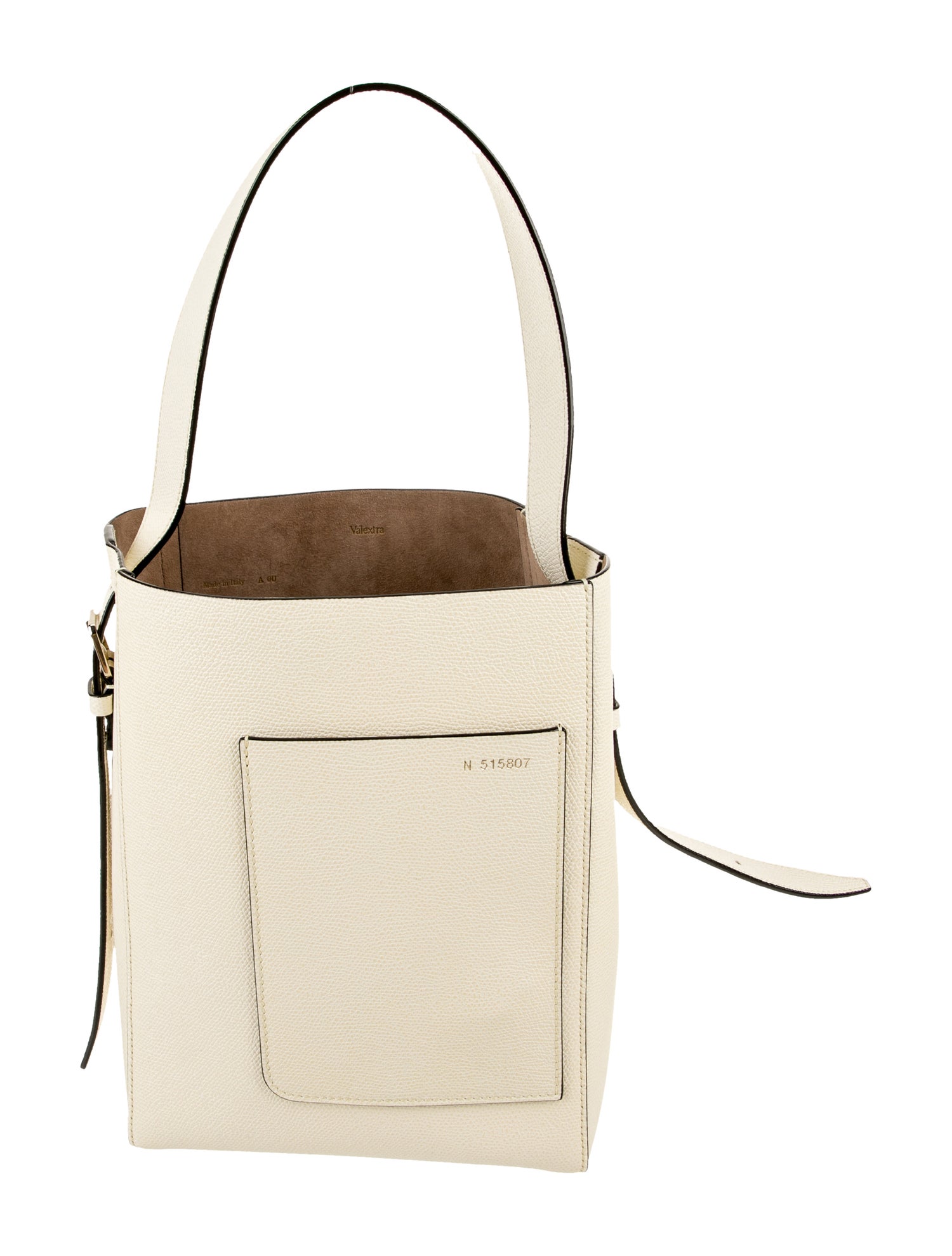 Valextra Leather Bucket Bag
