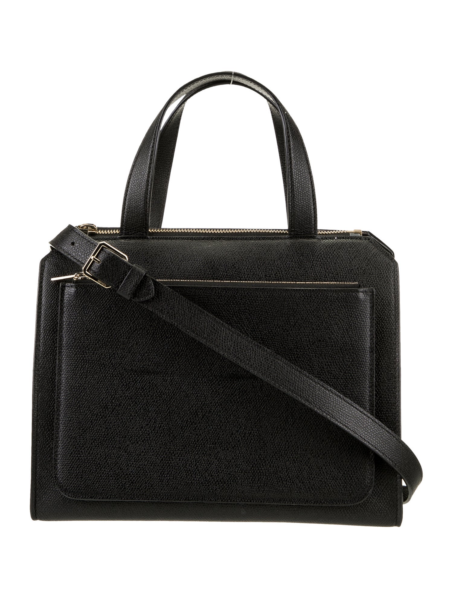 Valextra Leather Top Handle Bag