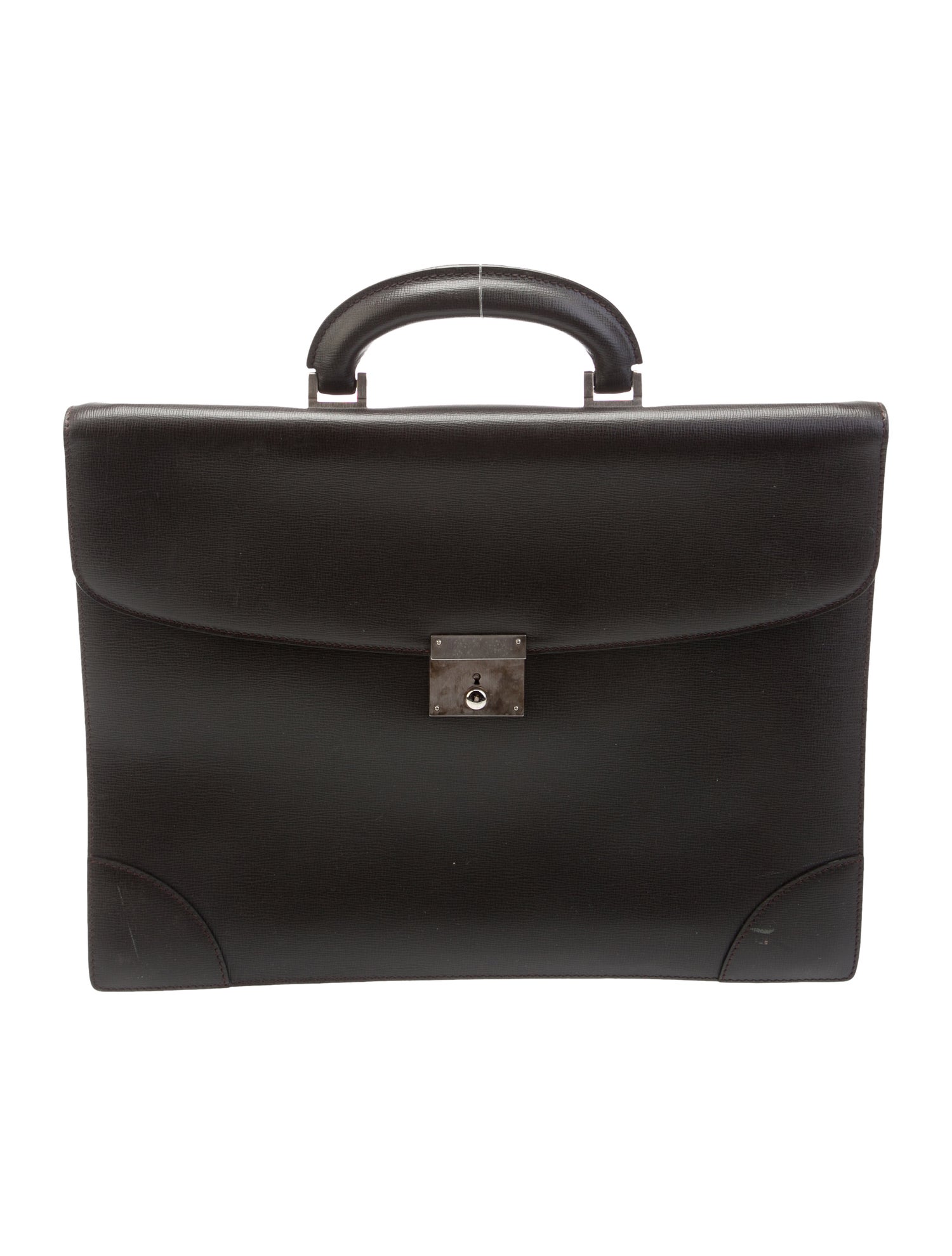 Valextra Leather Briefcase