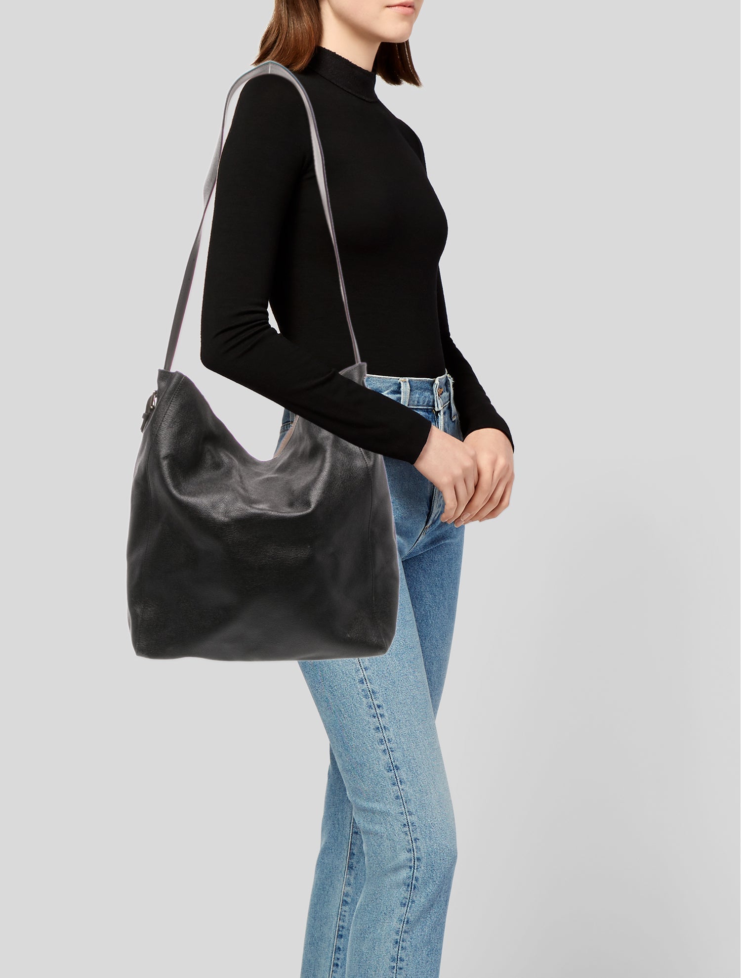 Valextra Leather Hobo