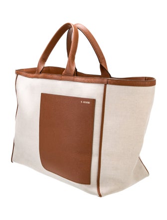 Valextra Canvas Tote