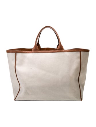 Valextra Canvas Tote