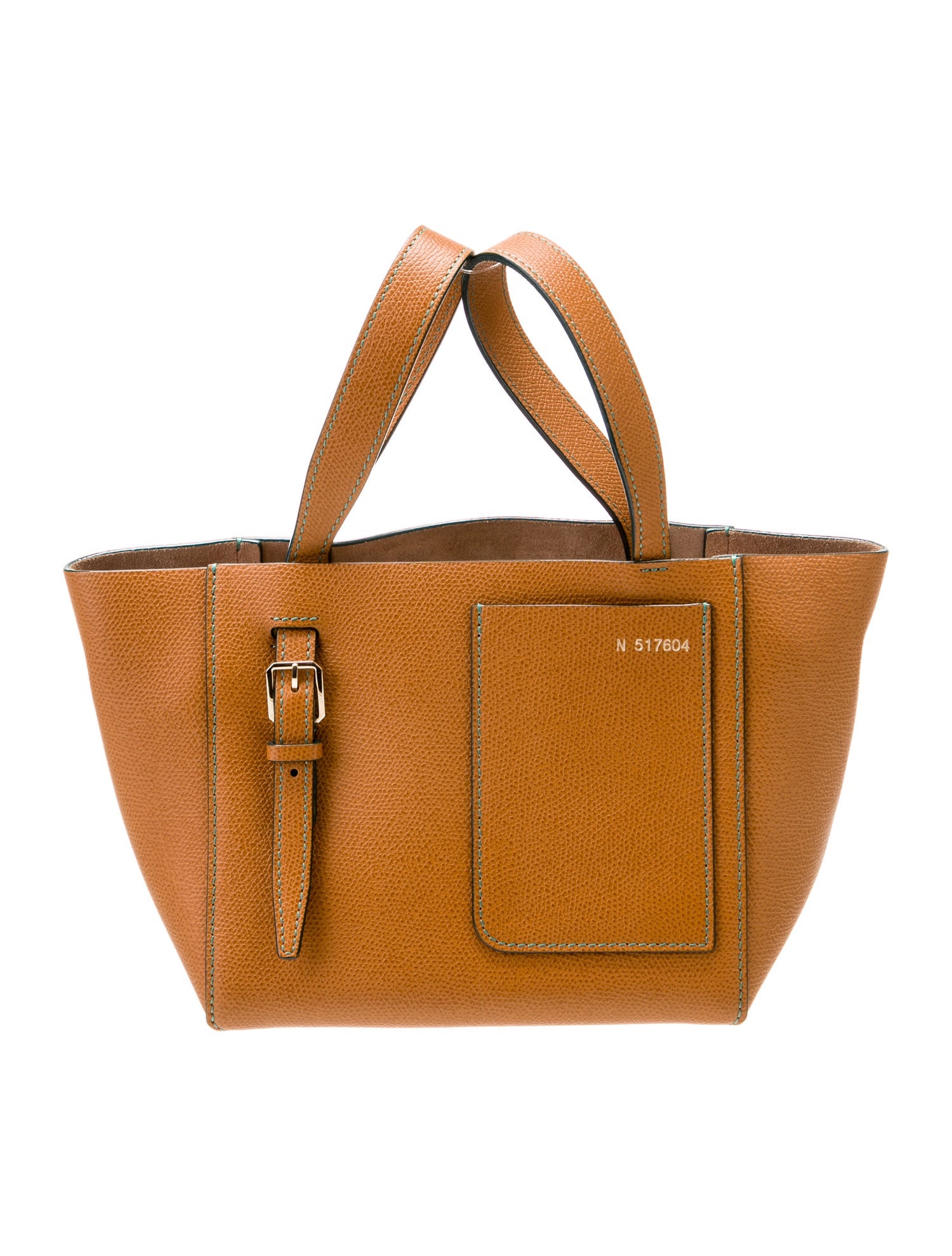 Valextra Leather Top Handle Bag