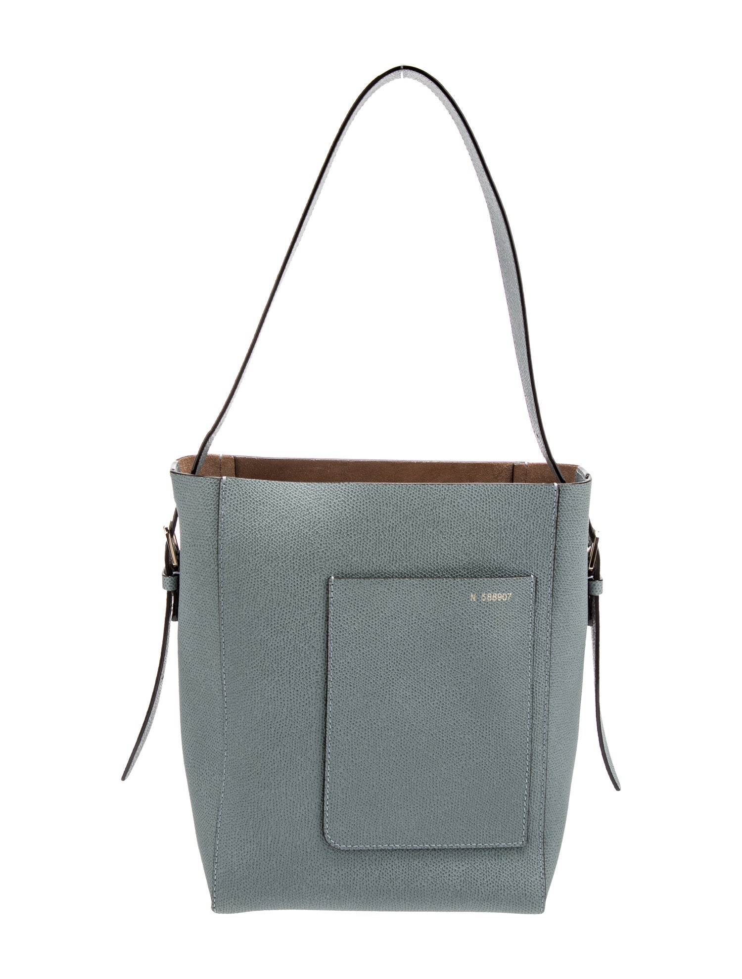 Valextra Saffiano Leather Bucket Bag