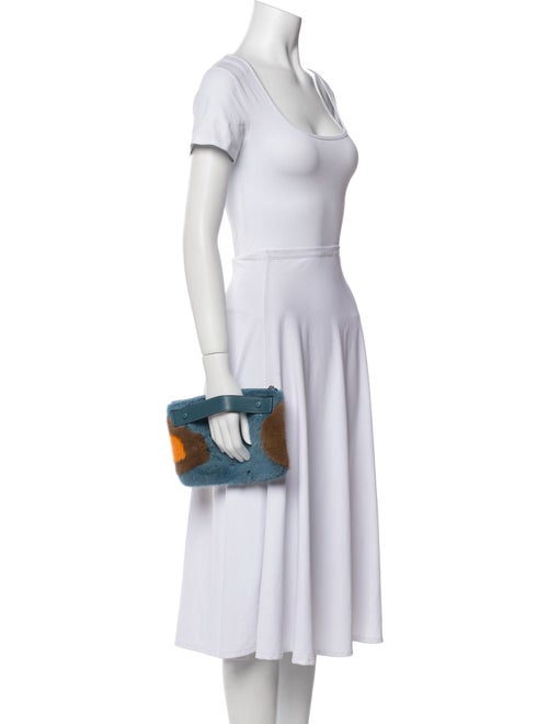 Valextra Faux Fur Clutch