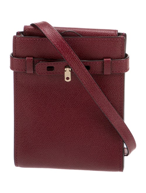 Valextra Leather Messenger Bag