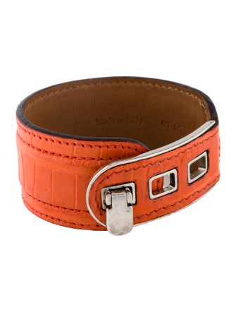 Valextra Leather Wrap Bracelet