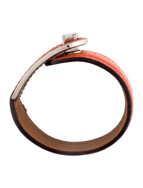 Valextra Leather Wrap Bracelet