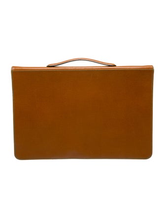 Valextra Leather Briefcase