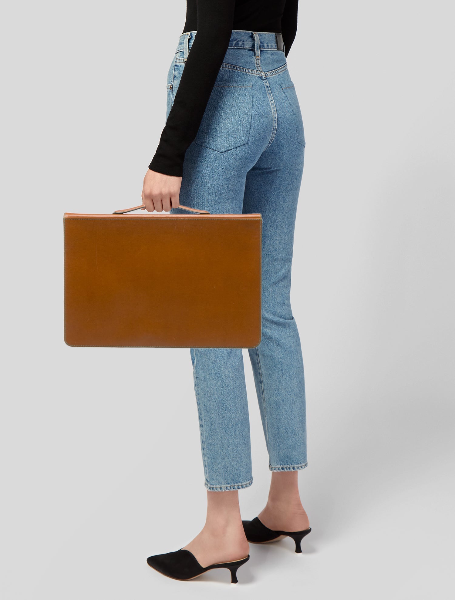 Valextra Leather Briefcase