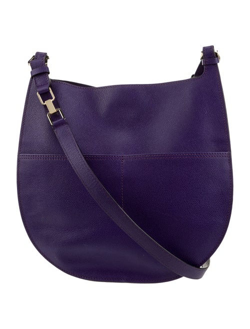 Valextra Leather Messenger Bag