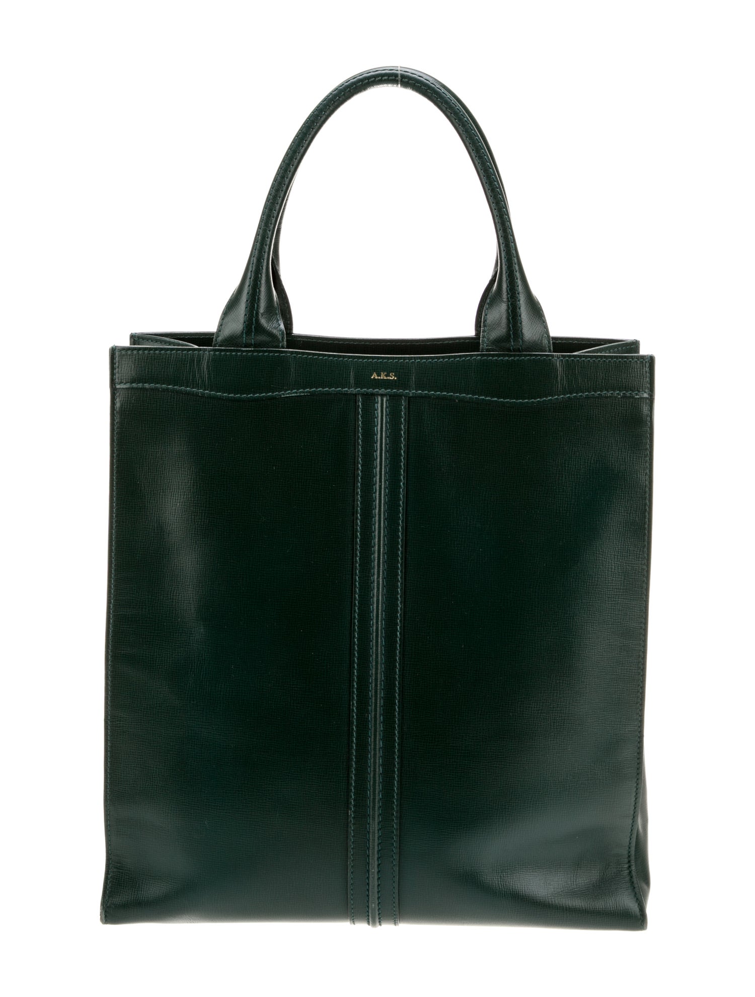 Valextra Leather Top Handle Bag