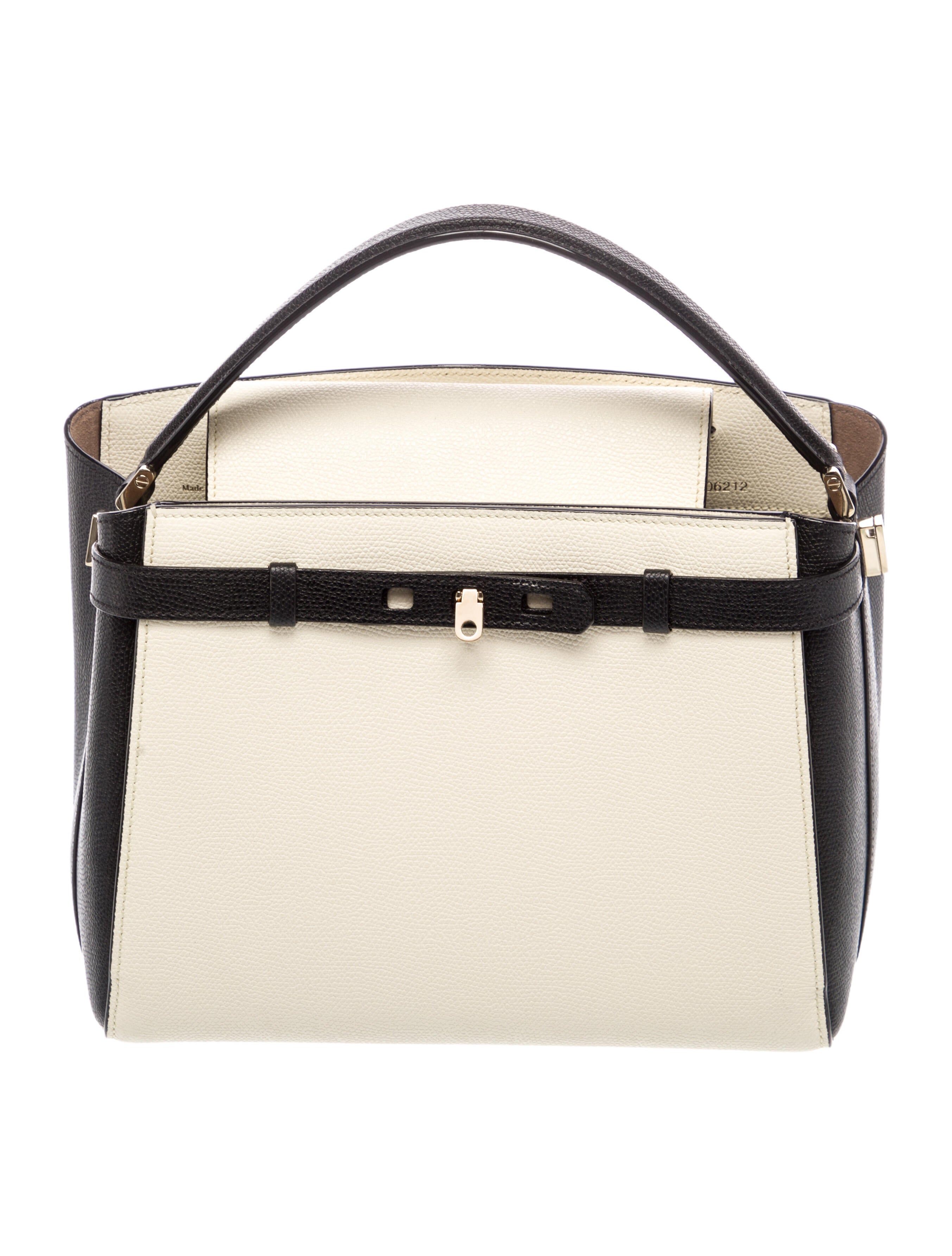 Valextra Leather Top Handle Bag