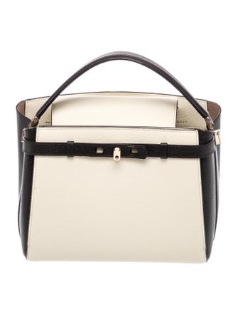 Valextra Leather Top Handle Bag