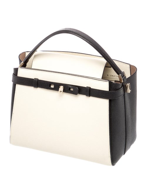 Valextra Leather Top Handle Bag