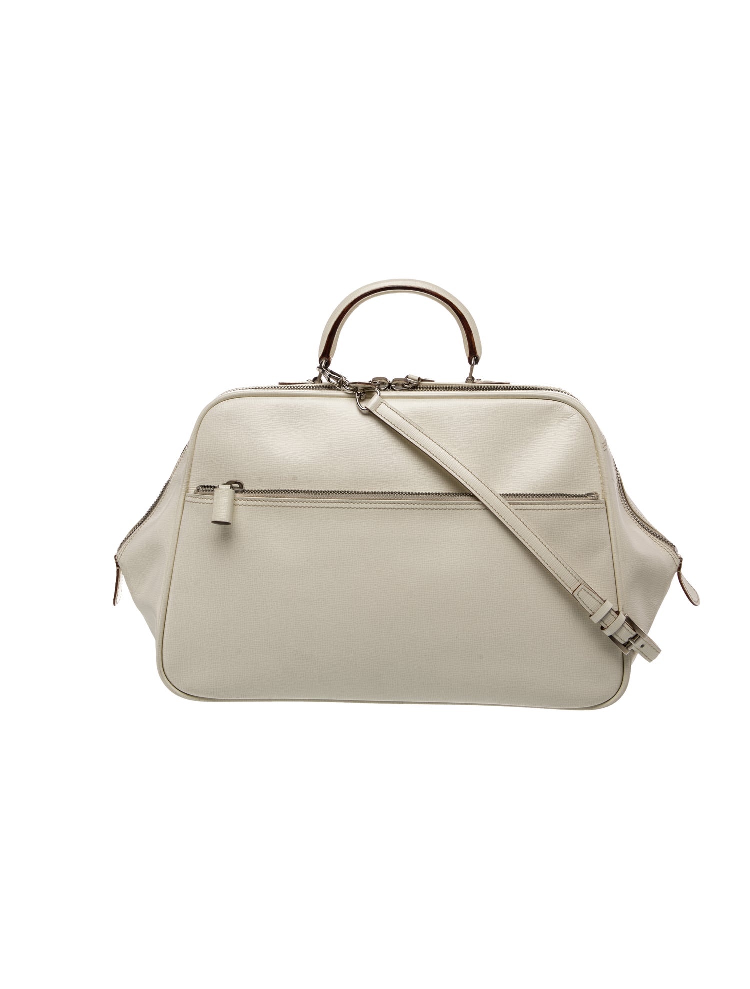 Valextra Leather Top Handle Bag