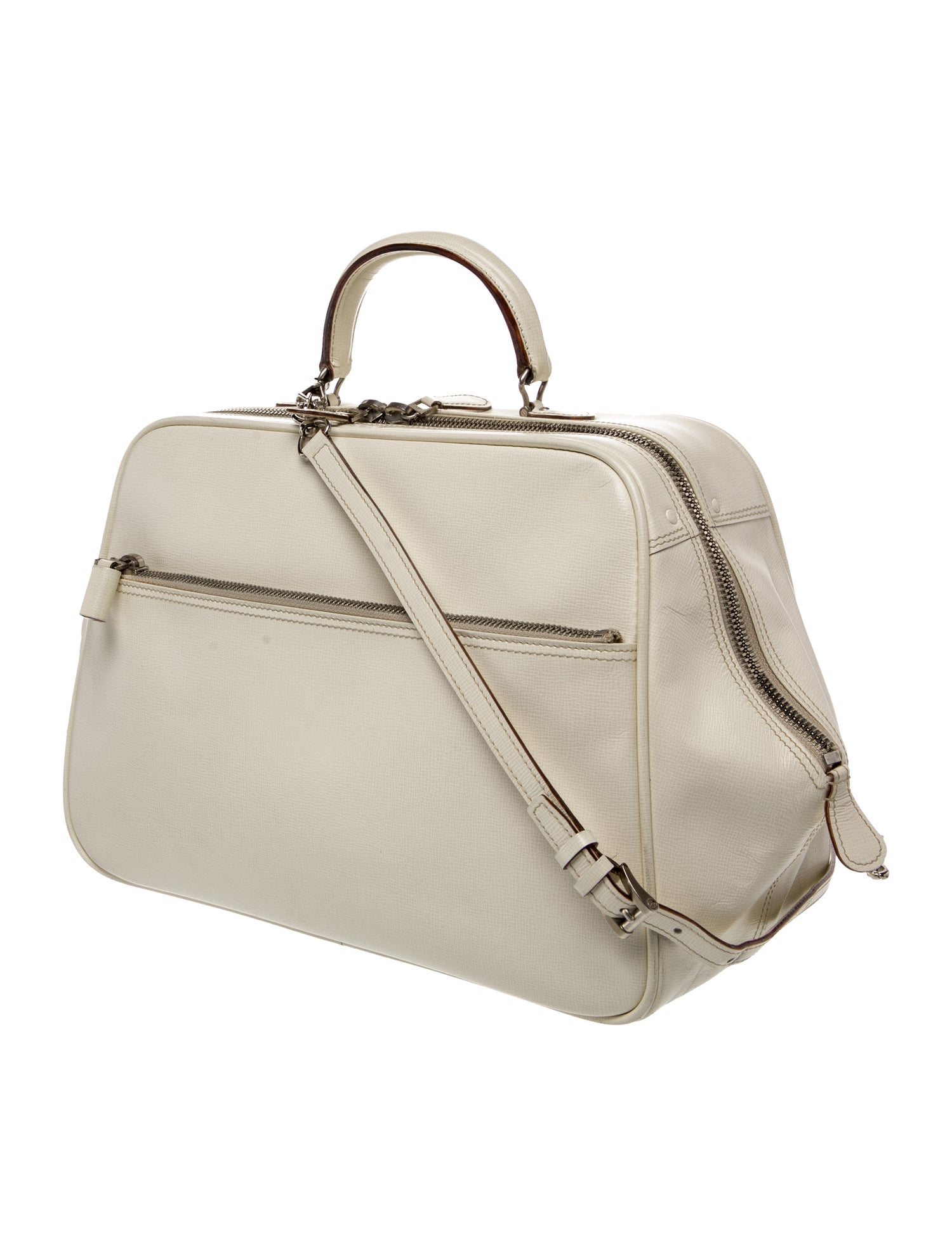 Valextra Leather Top Handle Bag