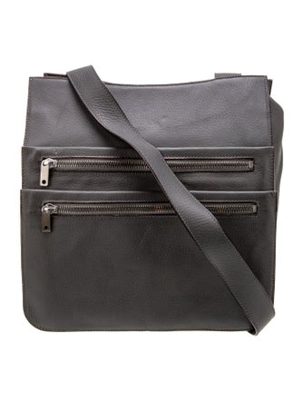 Valextra Leather Messenger Bag