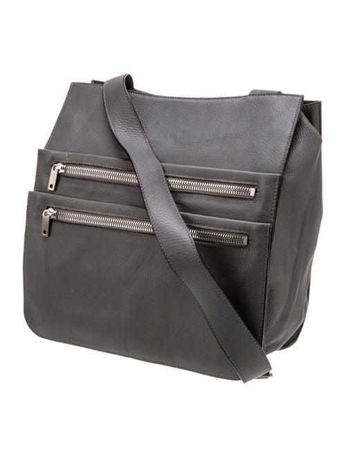 Valextra Leather Messenger Bag