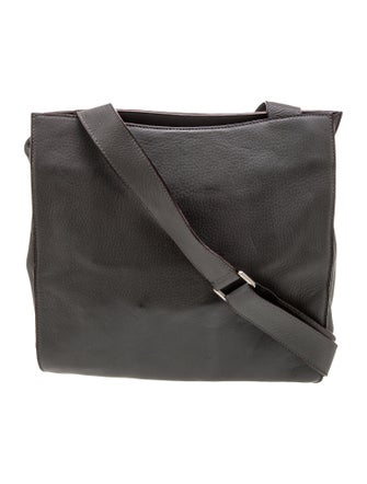 Valextra Leather Messenger Bag
