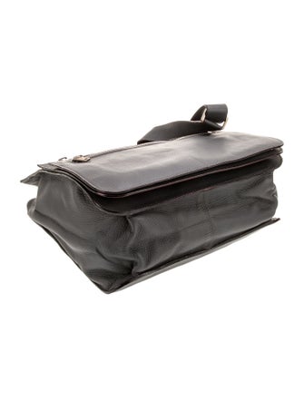 Valextra Leather Messenger Bag