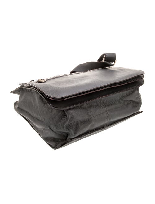 Valextra Leather Messenger Bag