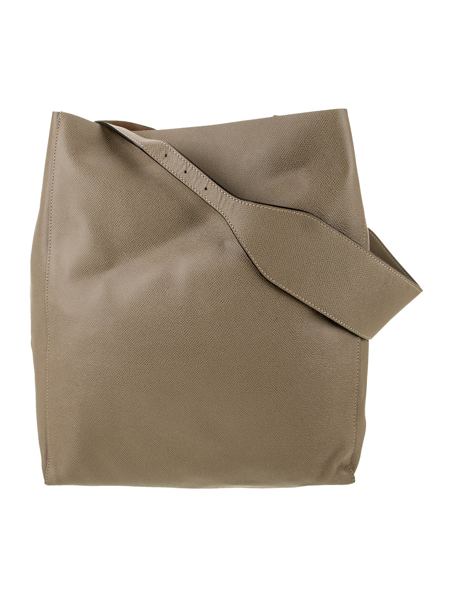 Valextra Leather Messenger Bag