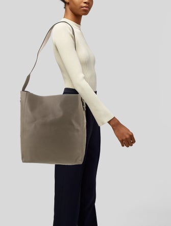 Valextra Leather Messenger Bag