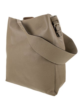 Valextra Leather Messenger Bag