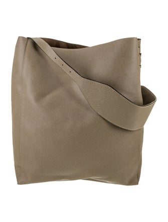 Valextra Leather Messenger Bag