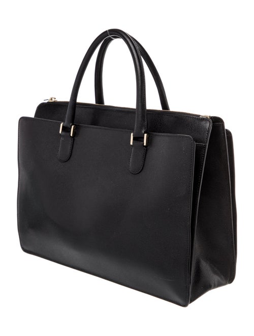 Valextra Leather Top Handle Bag